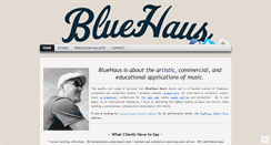 Desktop Screenshot of bluehausmusic.com