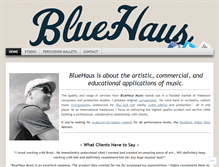 Tablet Screenshot of bluehausmusic.com